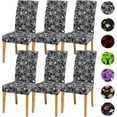 Halloween Chair Covers for Dining Chairs, Dining Room Chair Covers Set