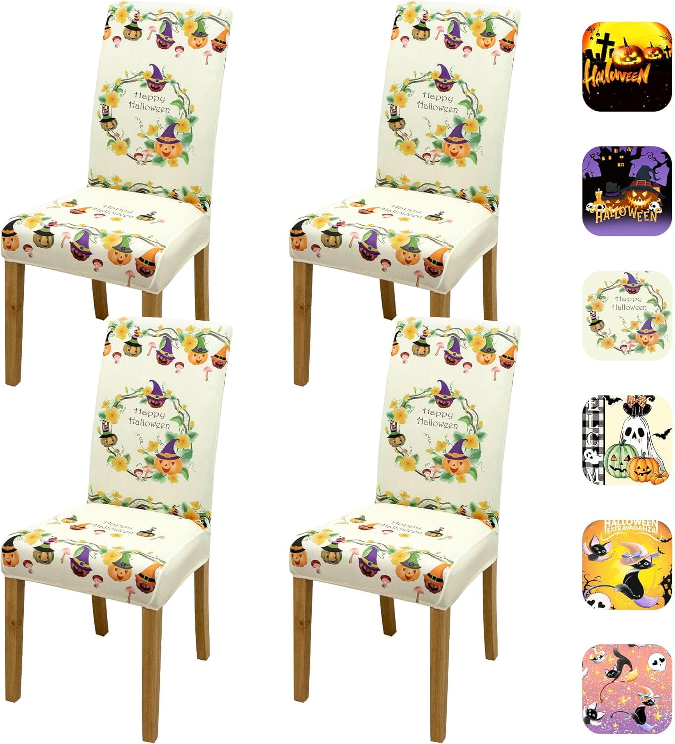 Halloween Chair Covers Halloween Dining Chair Cover, Stretch Dining
