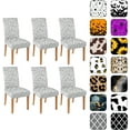 thumbnail image 1 of Halloween Chair Covers for Dining Room Set Of 6, Halloween Ghost Stretch Dining Chair Cover 6 Pieces, Washable Kitchen Parsons Chair Slipcovers 6 Pack, Removable Seat Protector for Home and Party, 1 of 6