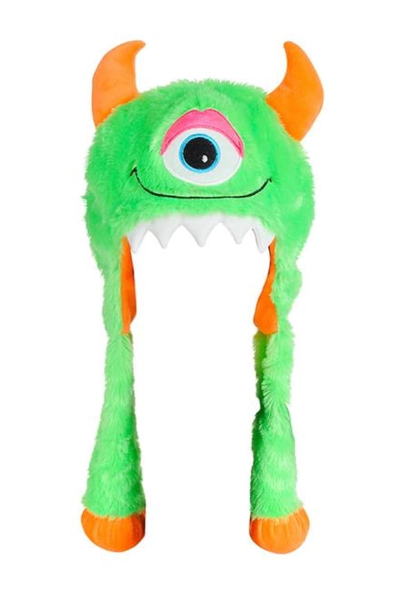 Halloween Character Cute Green Monster Plush Hat Costume Accessory