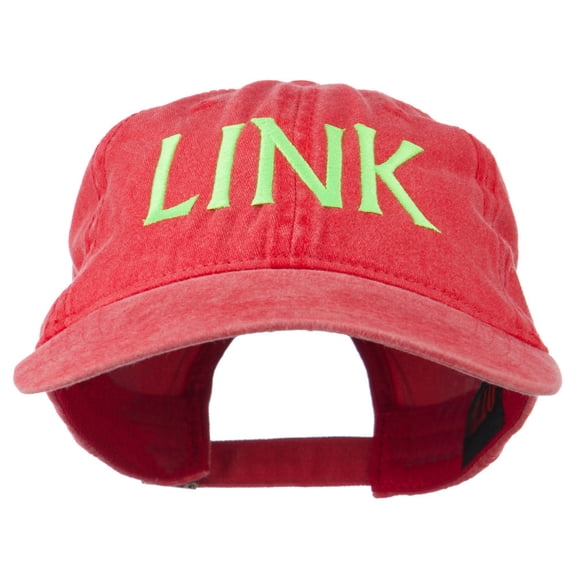 Halloween Character Link Embroidered Washed Dyed Cap - Red OSFM