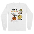 thumbnail image 1 of Halloween Checklist Long Sleeve Shirt Unisex 3X-Large White, 1 of 5