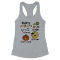 thumbnail image 1 of Halloween Checklist Tank Top Fitted Racerback Women's X-Small Heather Grey, 1 of 5
