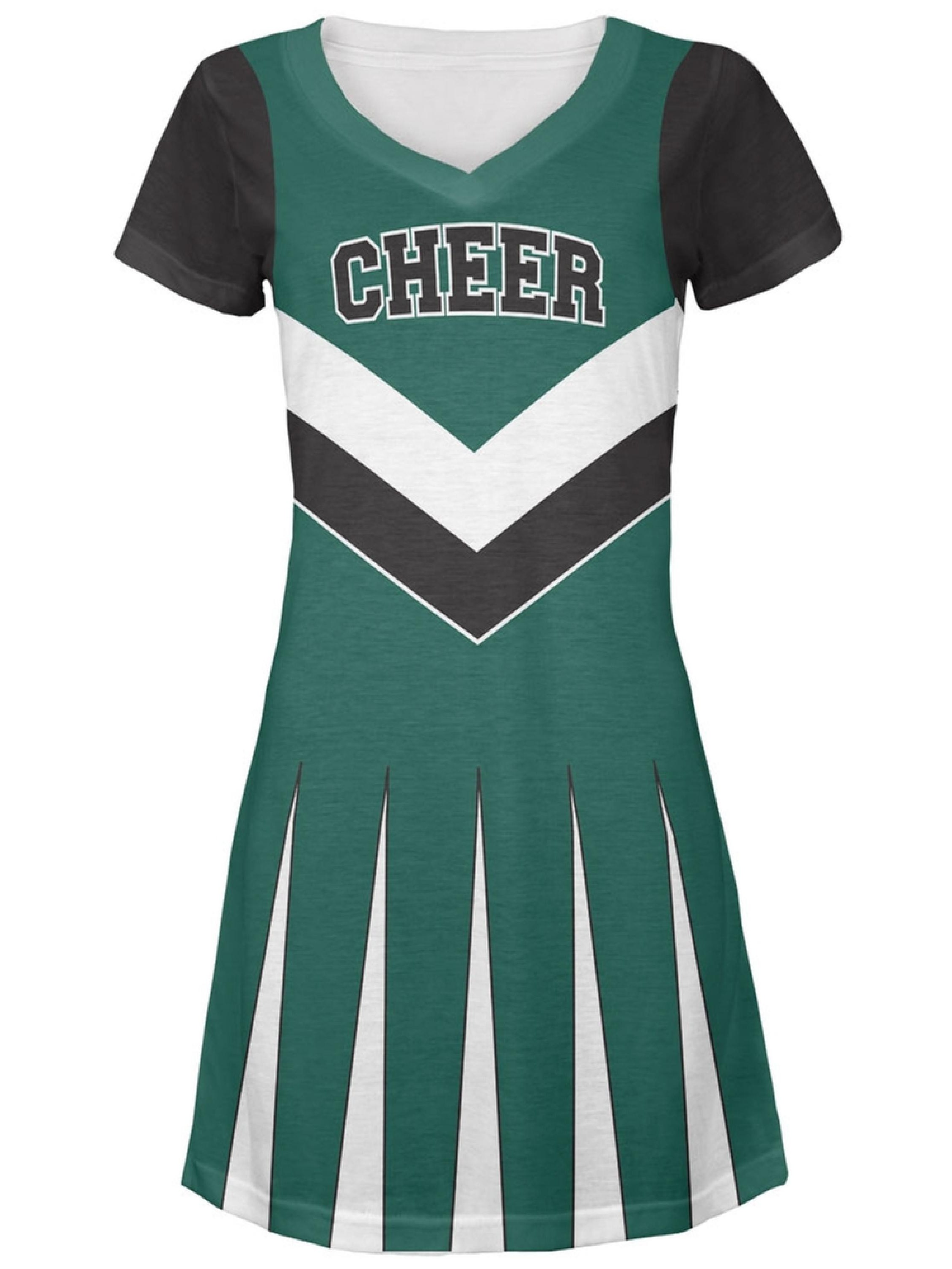 green cheerleader dress Stoner Cheerleader Costume Set Sexy Womans Halloween
