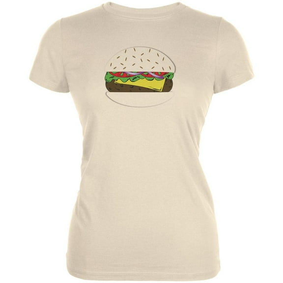 Halloween Cheeseburger Juniors T-Shirt - Medium