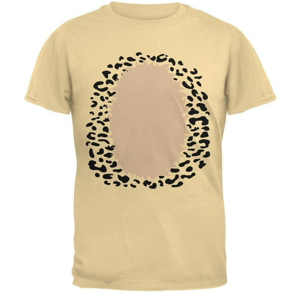 Halloween Cheetah Costume Mens T Shirt Yellow Haze SM