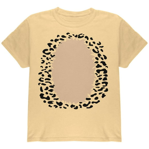 Halloween Cheetah Costume Youth T Shirt Yellow Haze YXL