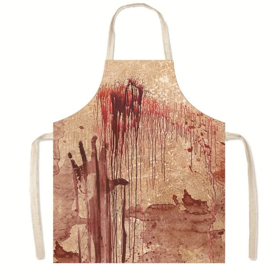 Halloween Chef Aprons Adjustable, BBQ Waterproof & Oil-Proof Aprons  Cute Gifts  75x65cm