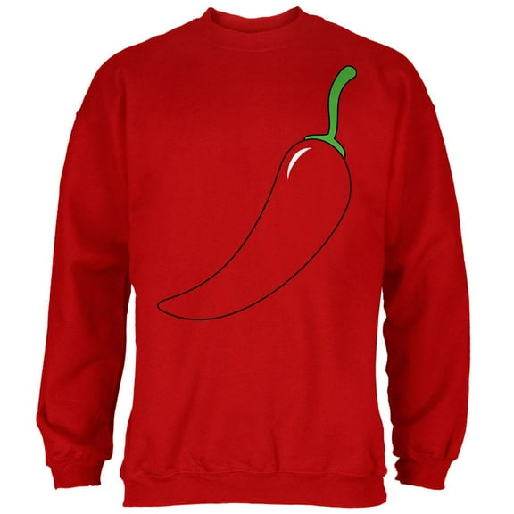 Halloween Chili Pepper Costume of Cinco de Mayo Mens Sweatshirt Red MD