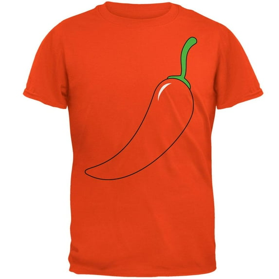 Halloween Chili Pepper Costume of Cinco de Mayo Mens T Shirt Orange MD