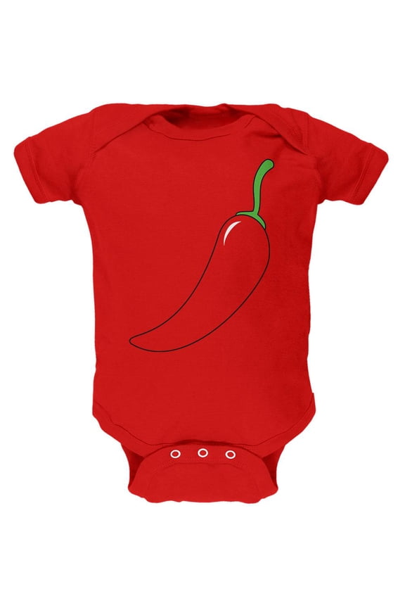 Halloween Chili Pepper Costume of Cinco de Mayo Soft Baby One Piece Red 12 Month