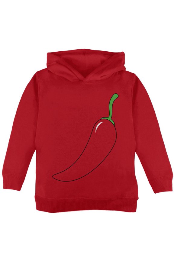 Halloween Chili Pepper Costume Toddler Hoodie Red 2T
