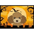 thumbnail image 1 of Halloween Chocolate Brown Poodle Door Mat, 1 of 4