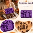 thumbnail image 1 of Halloween Chocolate Candy Silicone Mold Halloween Molds Castle Pumpkin Tombstone Skull Witch Hat Gummy Jello Baking Mold for DIY Ice Cube Sugar Halloween Party Cupcake Topper Cake Decorating, 1 of 6