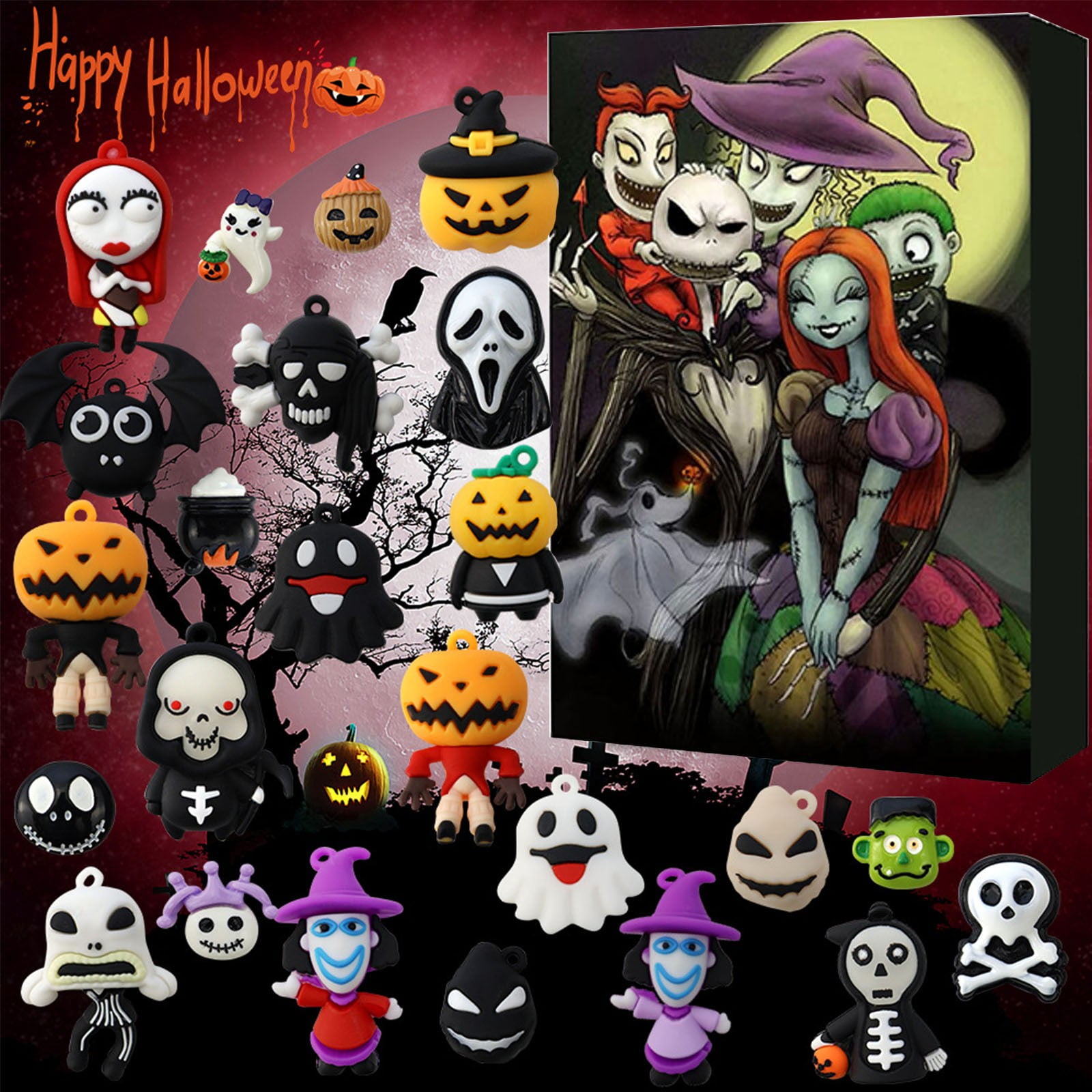 Halloween Christmas Advent Calendar 2025 - 24 Day Halloween Countdown ...