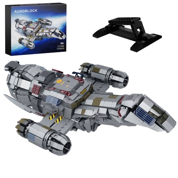 Halloween + Christmas Gift - Firefly Spaceship Building Kit - Popular Sci-Fi Movie Theme - Creative Spacecraft Building Block Set - ABS Material, Compatible with Branded Parts - Ideal Collectible