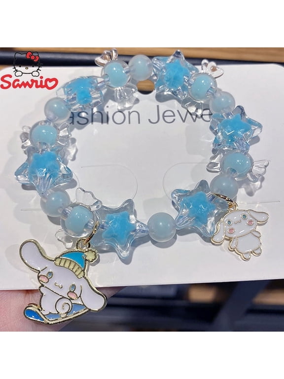 Halloween Christmas Holiday Gift Sanrio Bracelet Hello Kitty Y2k Crystal Bracelet Anime Cinnamoroll Melody Girls Kawaii Jewelry Ornaments Accessory Birthday Gift