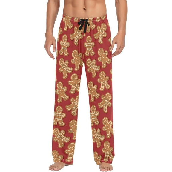 Halloween Christmas Pajama Pants Mens Lounge Pants Super Soft Men Pajama Bottoms with Drawstring Pockets