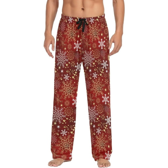 Halloween Christmas Pajama Pants Mens Lounge Pants Super Soft Men Pajama Bottoms with Drawstring Pockets