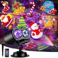 thumbnail image 1 of Morfone Christmas Projector Lights Outdoor, 2-in-1 HD Holiday Projector with Remote Control, Waterproof Christmas Decorations for Yard Party, 1 of 10