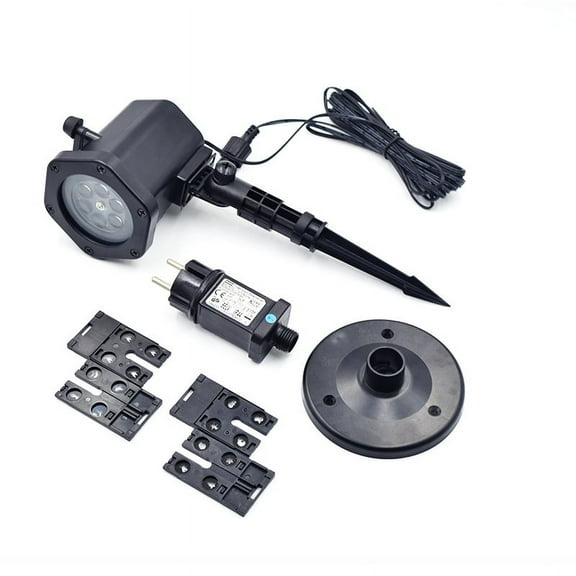 Halloween Christmas Projector Lights, Upgraded 12 Slides Waterproof IP65 Outdoor Landscape 4.2W Motion LED Projection Lights, 8.2ft Power Cable for Decoration Lighting