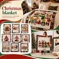 thumbnail image 1 of Halloween Christmas Throw Blanket 79X71 Inches Flannel Blanket, Cozy Throw Blanket for Couch and Decorative Throw Blanket for Winter, Warm Blanket for Living Room 1Pc Christmas, 1 of 6