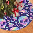 Halloween Christmas Tree Skirt crystal Skull mushroom Tree Mat Tree