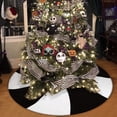 thumbnail image 1 of Halloween Christmas Tree Skirt, es Black White Lollipop Tree Mats Night Before Christmas Ornaments&Decorations, 1 of 6