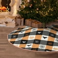 thumbnail image 1 of Halloween Christmas Tree Skirt - spider web bat halloween 48 Inches Christmas Tree Skirt for Halloween Holiday Indoor Home Christmas Tree Decorations with Three Ribbons, 1 of 7