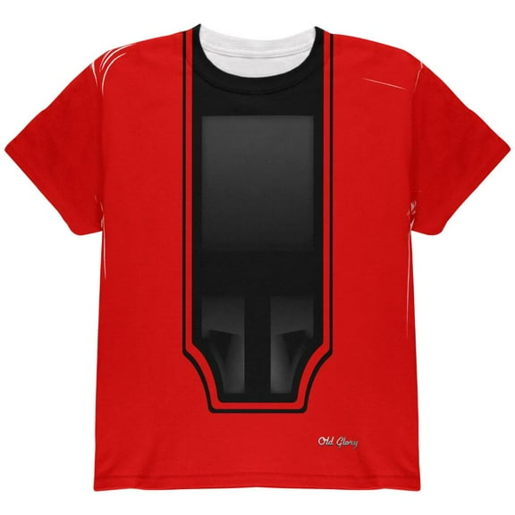 Halloween Classic Muscle Car Red Costume All Over Youth T Shirt Red YLG