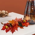 thumbnail image 1 of Halloween Clearance Boovnll Fall Flowers, Maple Leaves Pumpkin Artificial Flowers for Outdoors Indoor Fake Flowers for Thanksgiving Wedding Tables Centerpiece Party Decor, Fall Decorations for Home, 1 of 6