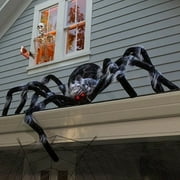 Halloween Clearance Boovnll Giant Spider, 2.5FT Foldable Large Fake Spider Halloween Decorations Outdoor Indoor Scary Hairy Halloween Spider for Home, Yard, Pat