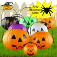 thumbnail image 1 of Halloween Clearance Boovnll Halloween Bucket Basket Bags, Plastic Pumpkin Trick or Treat Bags, Halloween Candy Bags Treat Bags for Kids, Halloween Basket, Halloween Treat Bags, Halloween Bags, 1 of 9