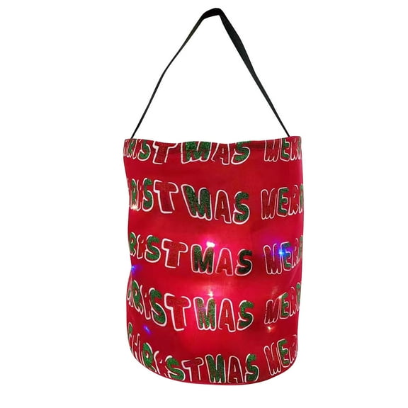 Halloween Clearance Boovnll Halloween Bucket Basket Bags, Trick or Treat Bags, Halloween Candy Bags with LED Light Treat Bags for Kids, Halloween Basket, Halloween Treat Bags, Halloween Bags