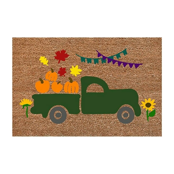 Halloween Clearance Boovnll Halloween Door Mat, 16x24" Super Absorbent Catch Mud Non-Slip Fleece Door Mat for Thanksgiving Halloween Outdoor Entrance, Kitchen, Bathroom, Halloween Decorations