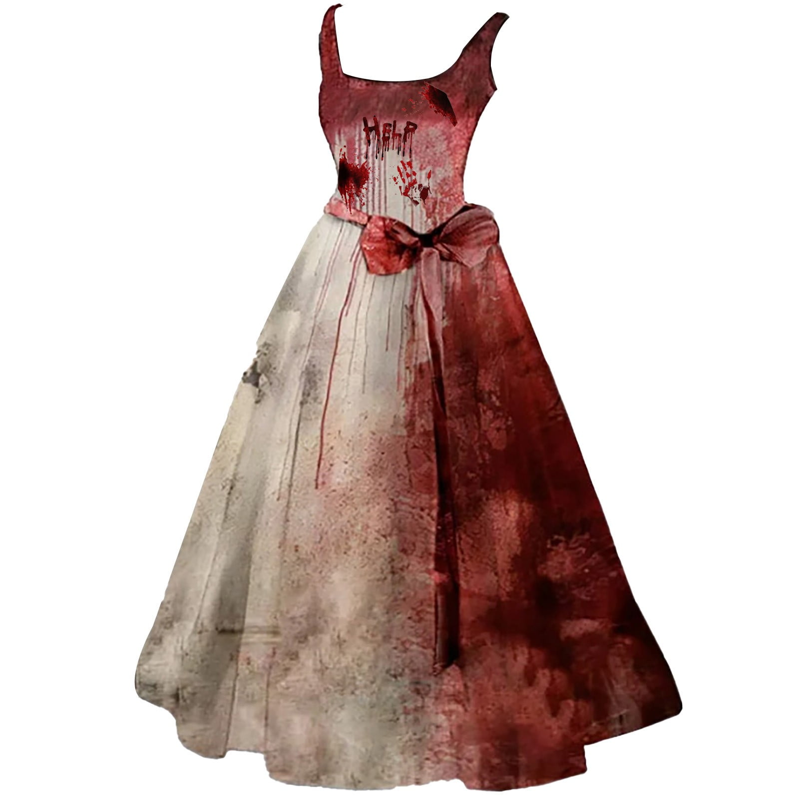 Halloween Clearance!! Halloween Costumes for Women Scary Bloody Print