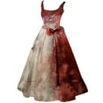 Halloween Clearance!! Halloween Costumes for Women Scary Bloody Print