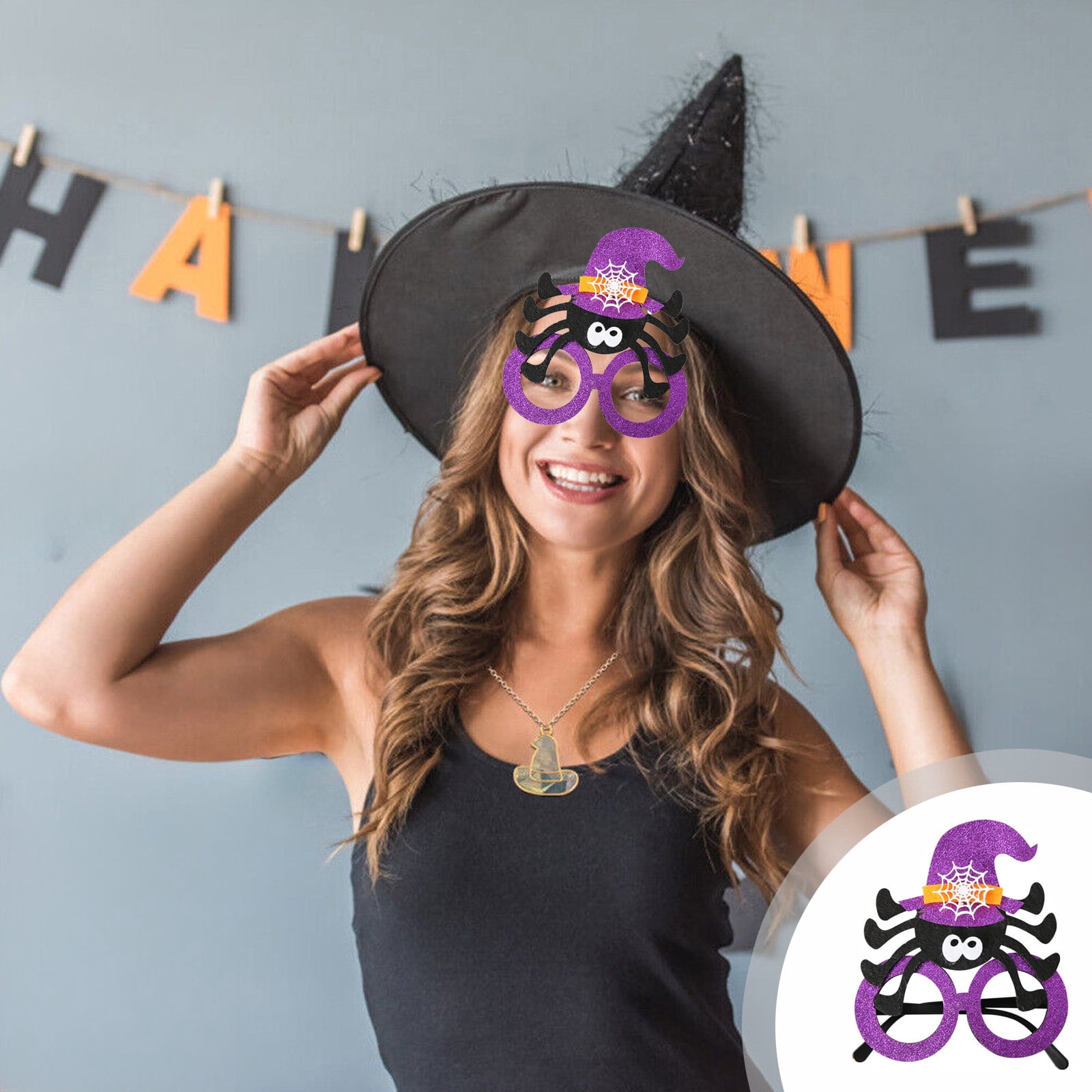 30 Lunettes En Papier Halloween - Accessoires Photo Booth - Citrouille, Fantôme, Chauve-souris, Sorcière...