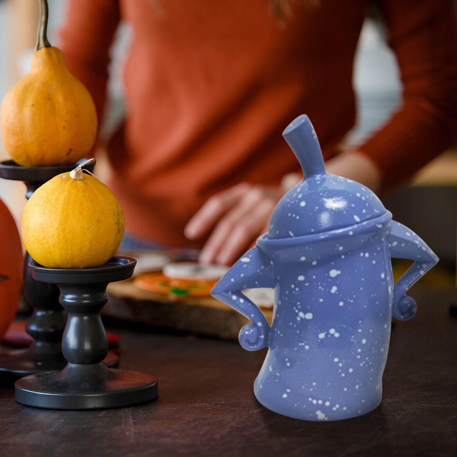 Halloween Clearance Sales! SRUILUO Cute Cafe Canister,Airtight Ceramic