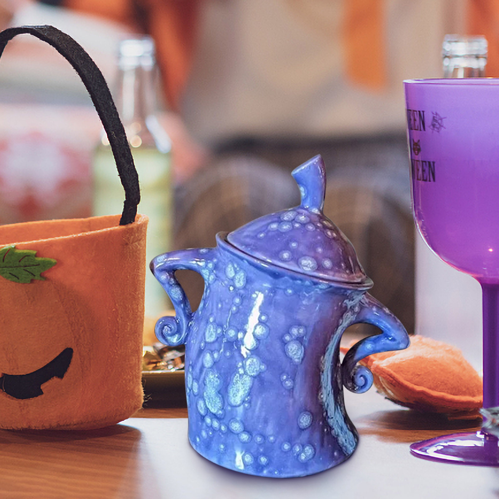 Halloween Clearance Sales SRUILUO Cute Cafe Canister Airtight Ceramic 
