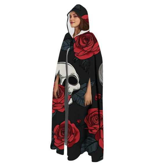 Halloween Cloak for Unisex Adult Cosplay Cute Print Gothic Grim Reaper Outfits Medieval Capes Outfits 2025
