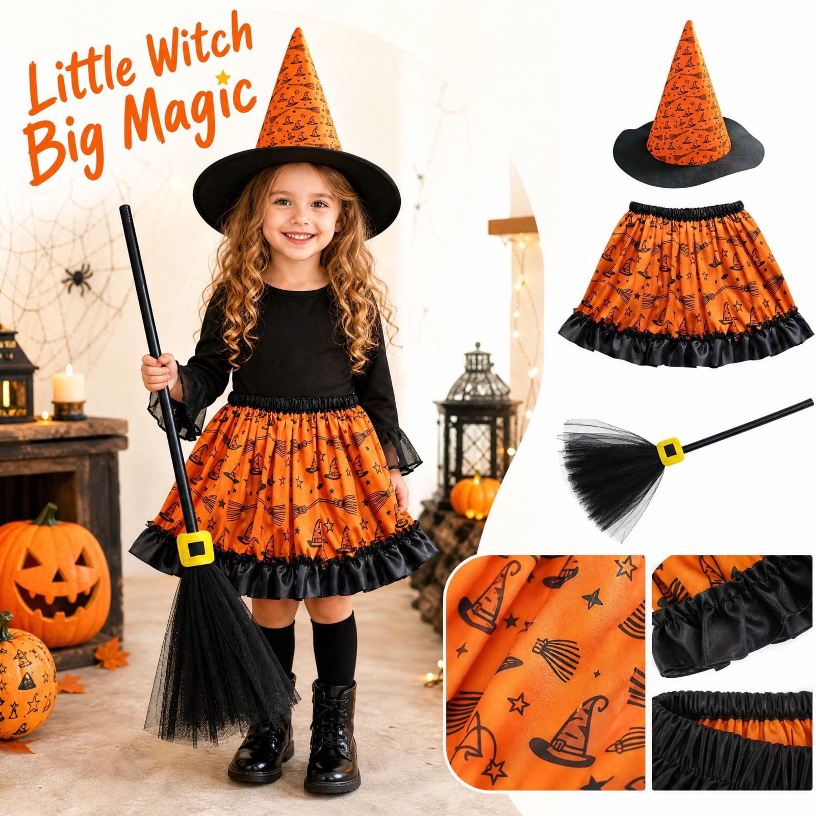 Fastacy Wizard Halloween Clothes, Fantasy Wizard Dress Costume, Magic Academy Outfit ...