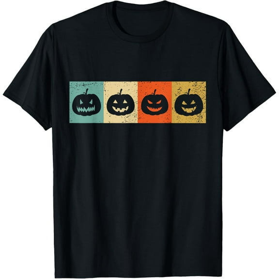 Halloween Clothes For Women Vintage Pumpkin Funny Creative Graphic T-Shirt