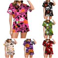 thumbnail image 1 of Halloween Clothes for Women Women Pajama Sets Ladies Casual Pajamas And Shorts Set Comfort Sleepwear for Home Nights Hot Pink XL, 1 of 6