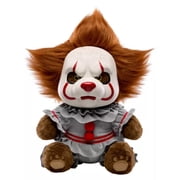Halloween Clown Bear Stuffed Animals Plush Toys, 15 Inch Sitting Clown Bear Plushie Pillow for Halloween Decorations, Terrors Soft Toys Figure Gift Collection for Halloween Party Favors