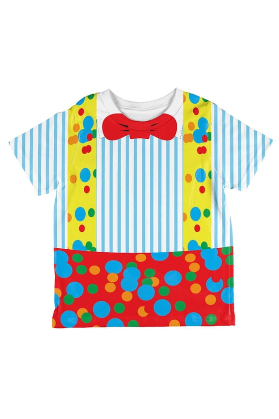 Halloween Clown Costume All Over Toddler T Shirt Multi 6T