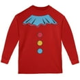 thumbnail image 1 of Halloween Clown Costume Red Youth Long Sleeve T-Shirt - Youth Large, 1 of 1