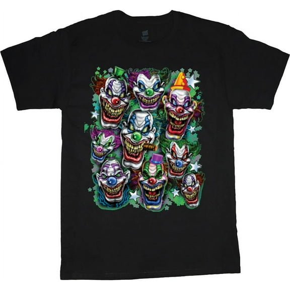 Halloween Clown Costume T-shirt Mens Graphic Tees