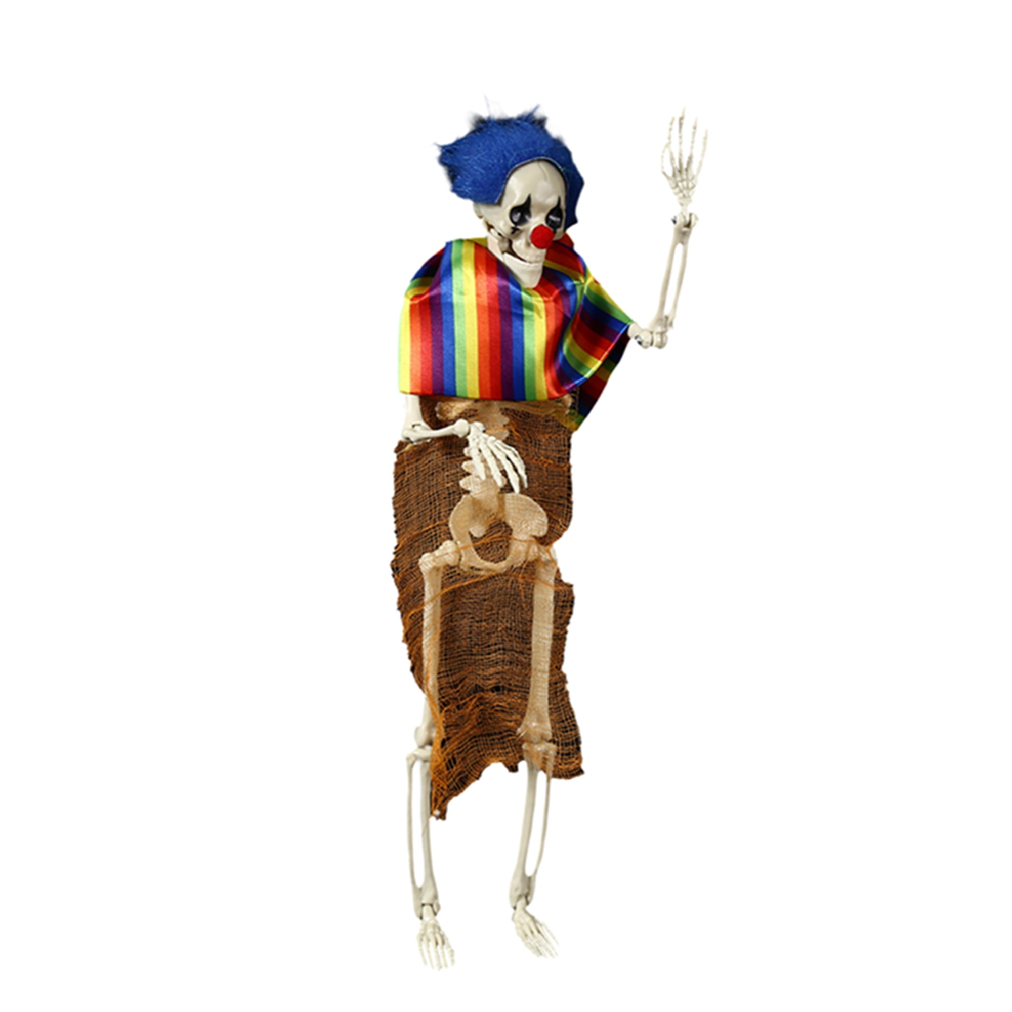 Halloween Clown Skeleton Decorations Poseable Skeleton Figurines