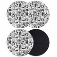 thumbnail image 1 of Halloween Coasters Set of 4, Absorbent Coasters for Drinks, Cartoon Black Spooky Pumpkin Ghost Cobweb Coaster for Desk Coffee Table Protection, Home Decor House Warming Gifts 4", 1 of 8
